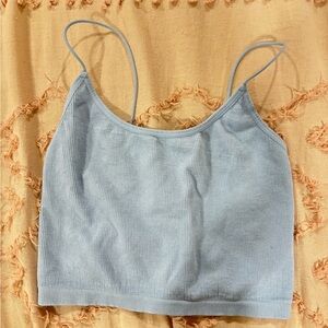 🤍3/$25🤍 Light Blue Ribbed Crop Top